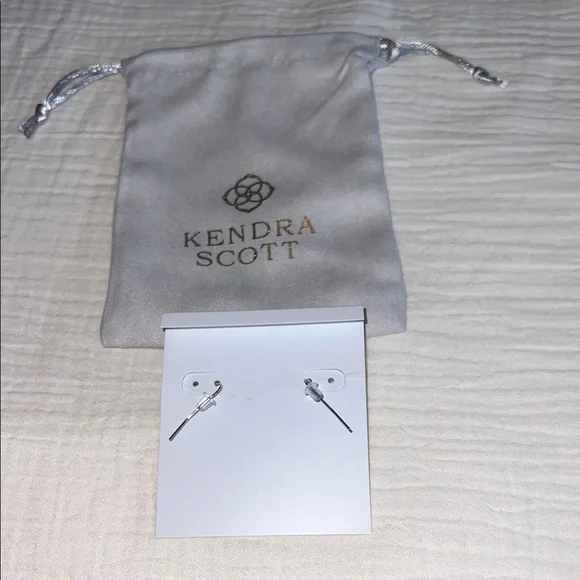 Kendra Scott Heart Drop Earrings | Purple & Pink Iridescent | NEW - Picture 4 of 5